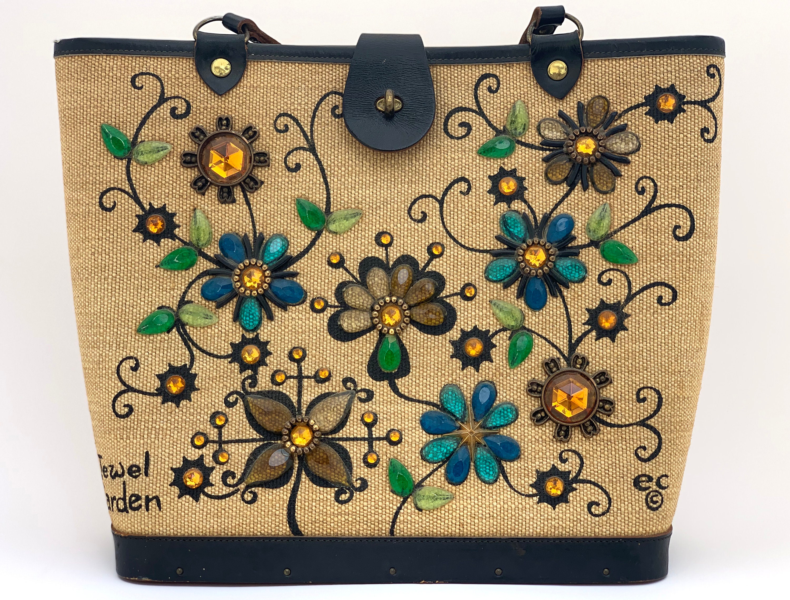 1960's Enid Collins Jewel Garden ハンドバッグ