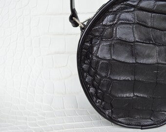 Genuine Wild Caught Alligator Leather "Full Moon"