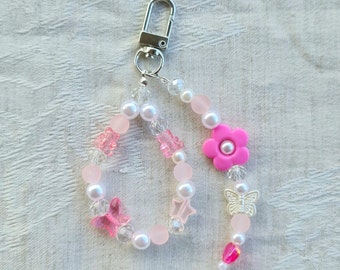 【VACANT ARCHIVE】PEACEPIECE BEADS KEYRING Glass Beaded Keychains – JB3