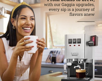 Modified Gaggia Classic Pro Evo W/ Upgrade Kit for Brew, Steam