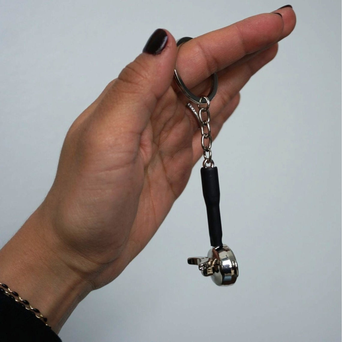 Double Spouted Portafilter Keychain - Miniature Replica of Iconic ...