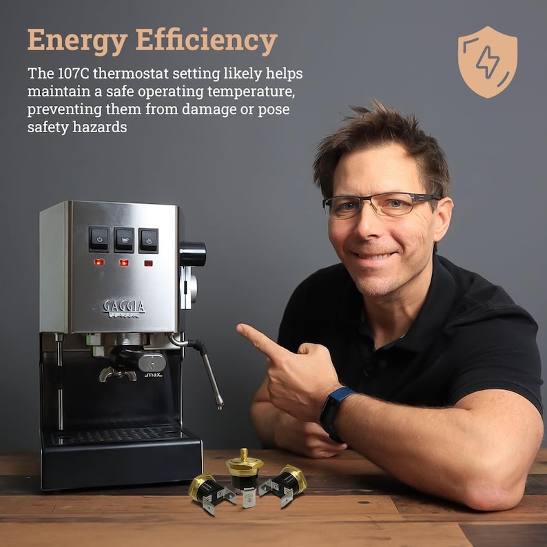 Gaggia Thermostat Replacement, M4 Thread, OEM Style Replacement for the