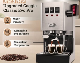 Modified Gaggia Classic Pro Evo W/ Upgrade Kit for Brew, Steam
