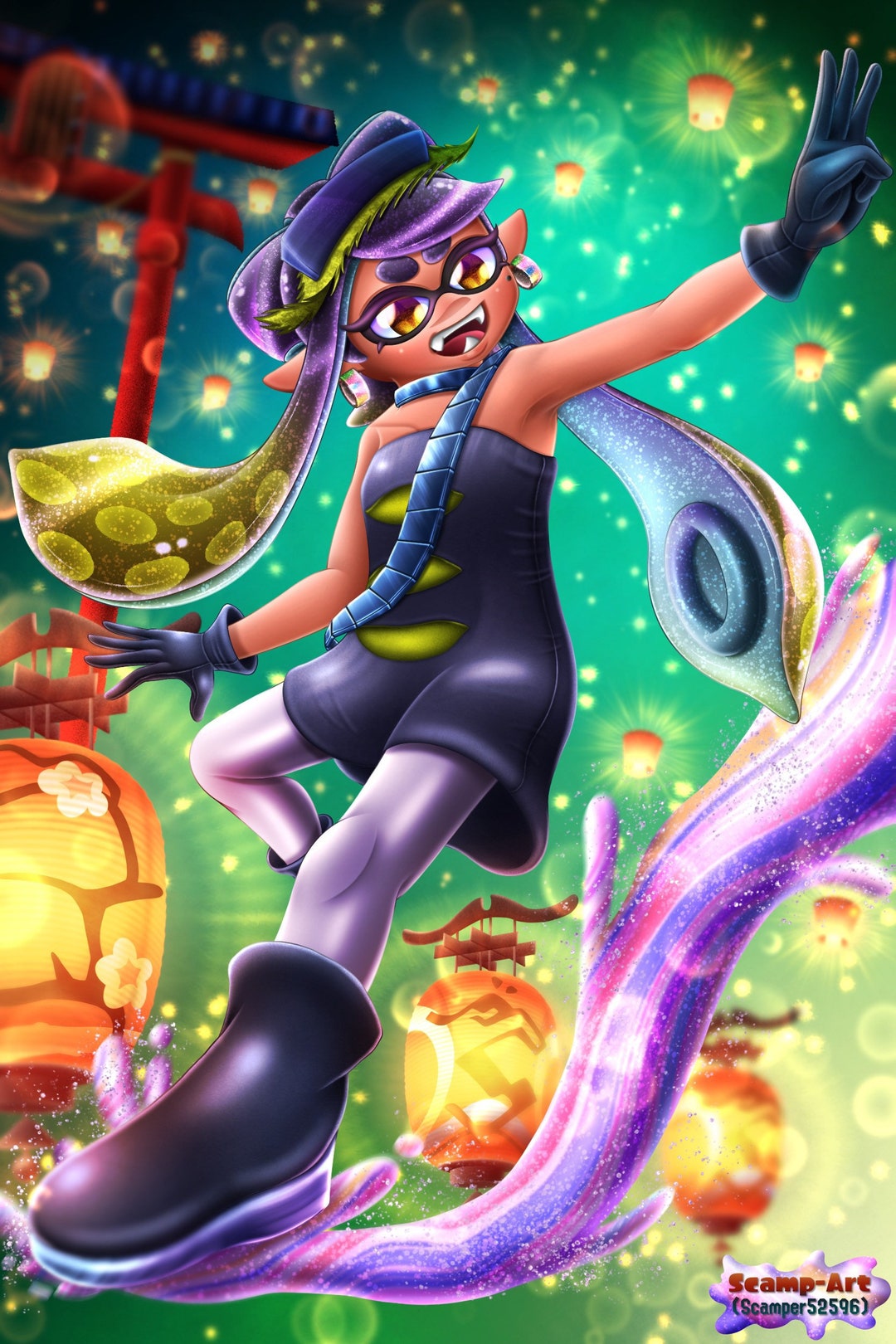 Callie Splatoon 3 Nintendo Art Digital Art Metal Prints Canvas Prints Video Game Wall Art - Etsy