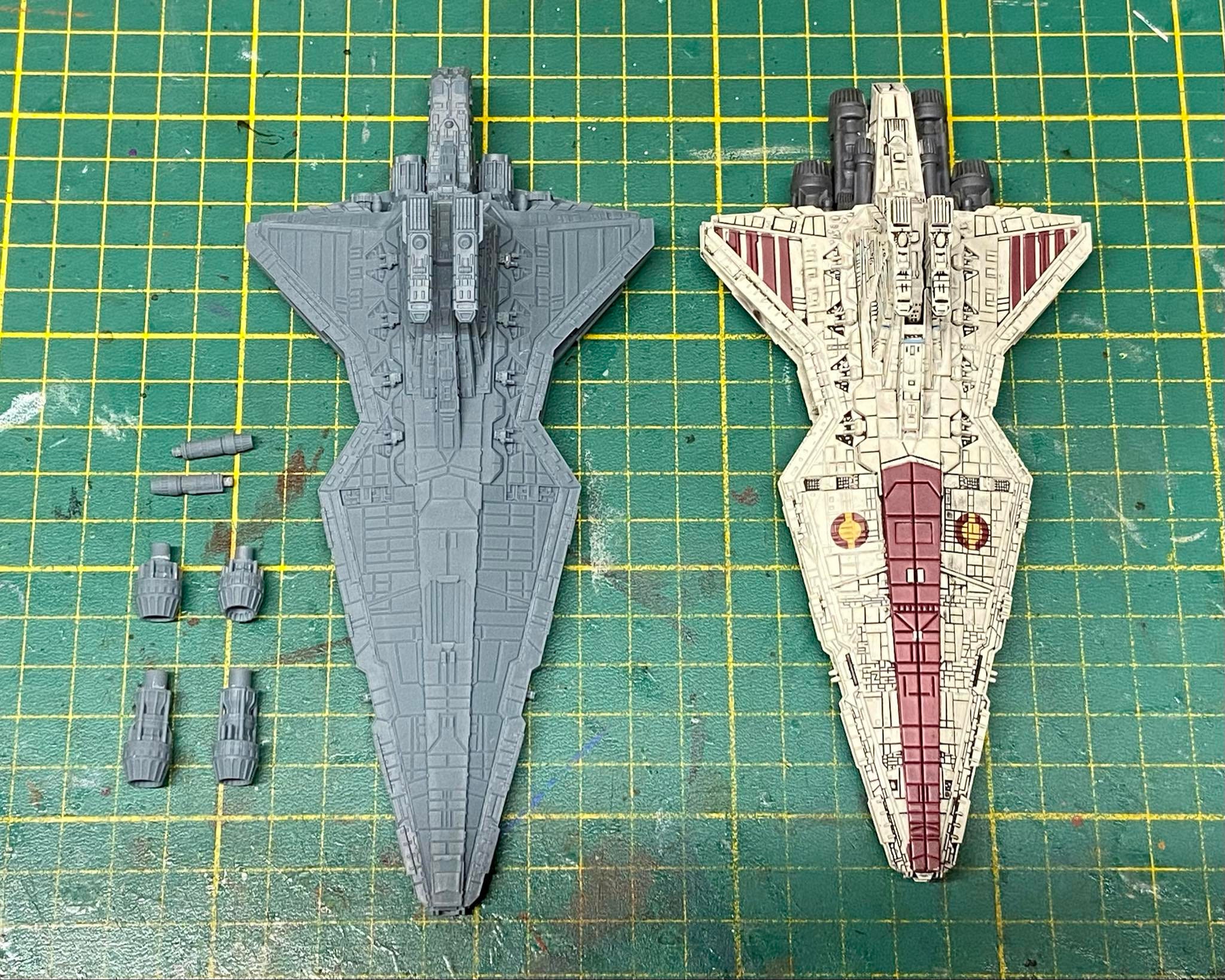 SW Armada Venator class Star Destroyer mel Miniatures Etsy Canada