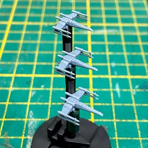 SW Armada X-wing Fighter Closed S-Foils (12 Fighter Miniatures)
