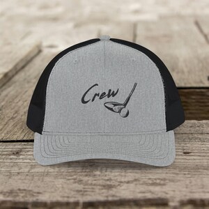 Embroidered Groomsman Trucker Cap: Rustic Wedding Golf Hat
