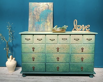 Weichholz Apothekerkommode Schrank Shabby Vintage