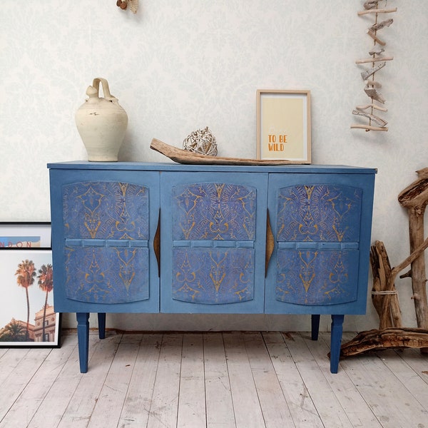 Lowboard sideboard cupboard chest of drawers vintage upcycled