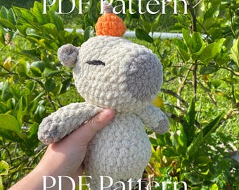 Marty the Capybara Crochet Pattern/ PDF Pattern