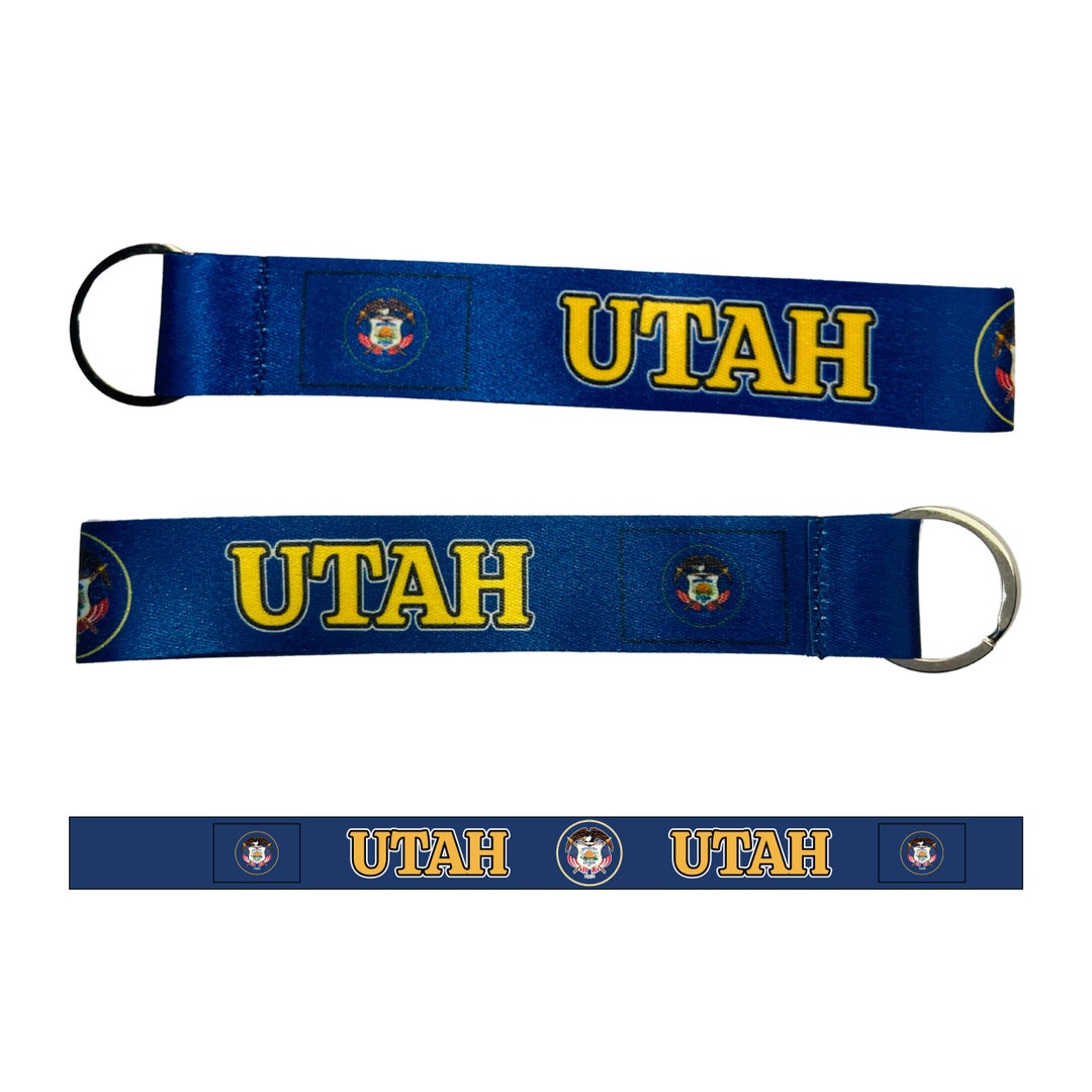 Utah Keychain Flag, Utah Short Keychain, Worldwide Souvenirs, Keychains
