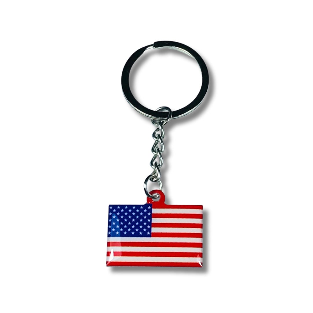 United States Keychain, State Flag, United States Flag, Flag Keychain