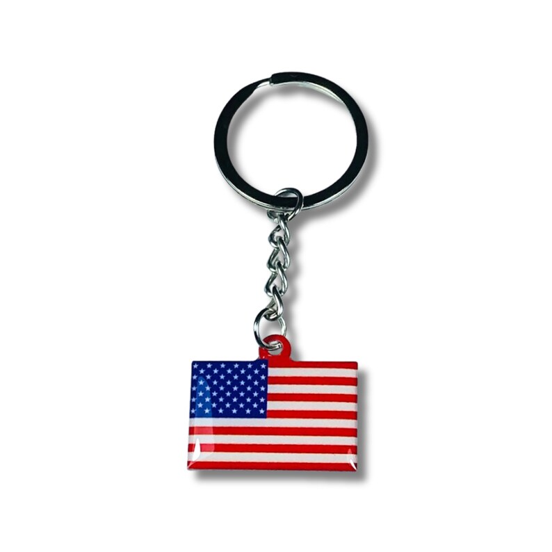 United States Keychain, State Flag, United States Flag, Flag Keychain