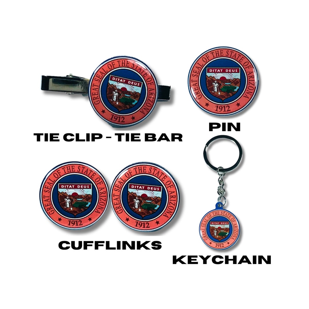 Arizona Seal, Enamel Pin, Seal Keychain, Adorable Collections State