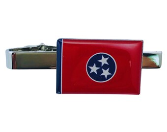 Tie Clip - State Flag Tennessee - Usa
