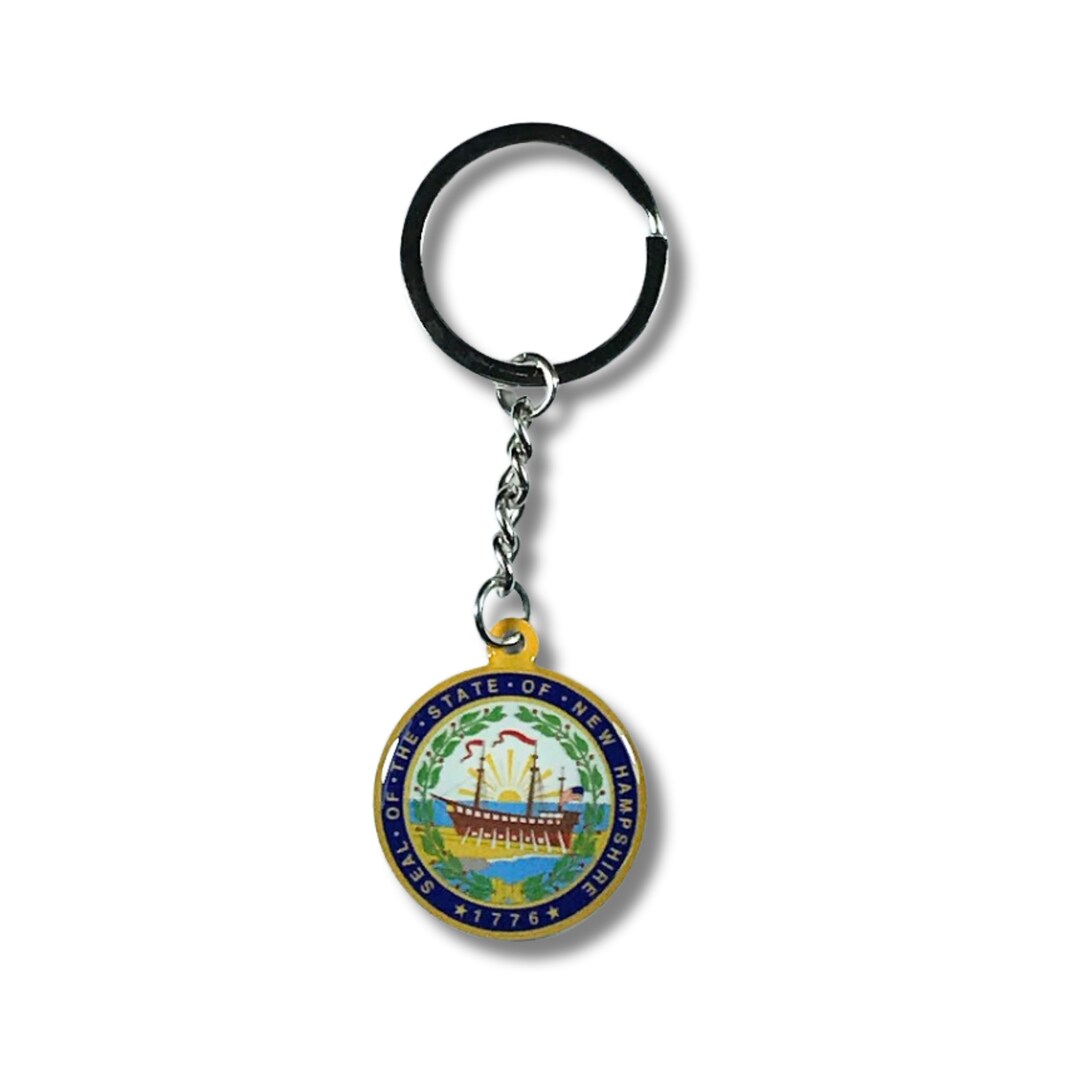 New Hampshire Seal, State Seal, New Hampshire Keychain, Seal Emblem