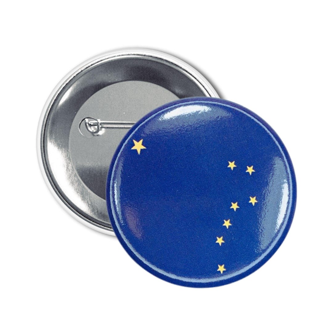 Round Button - State Flag Alaska - USA - Etsy UK