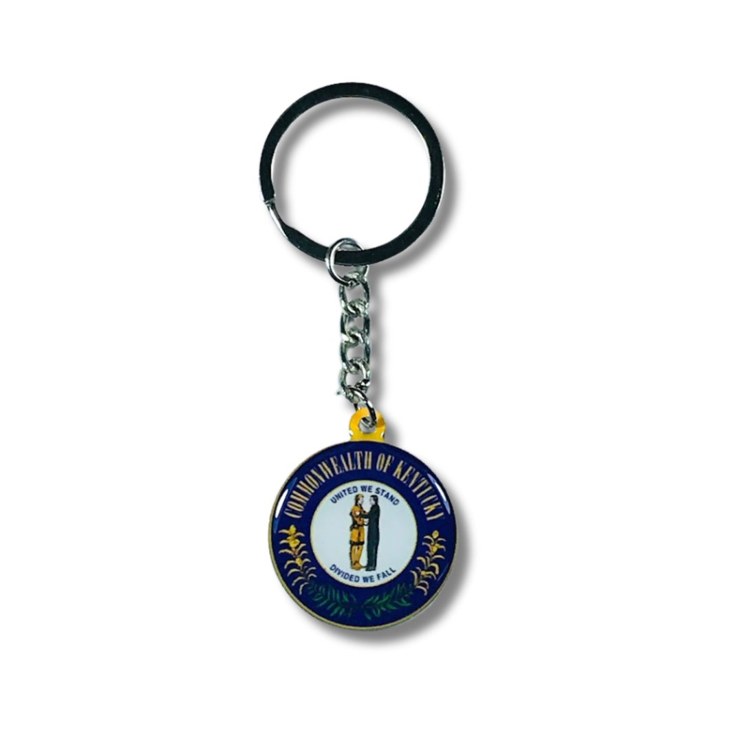 Kentucky Seal, State Seal, Kentucky Keychain, Seal Emblem Keychain