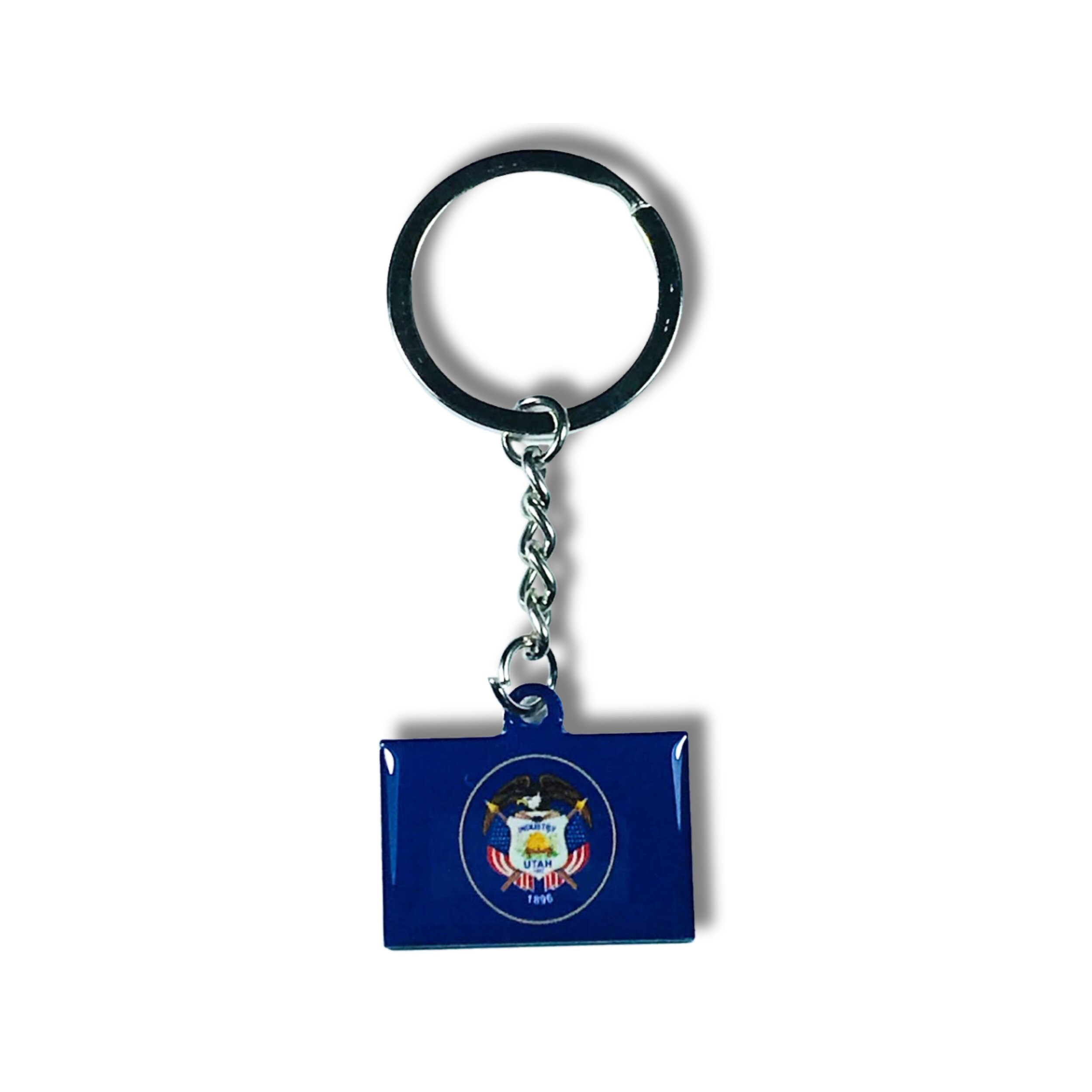 UTAH State Flag Keychain Utah Keychain Utah Souvenir Etsy