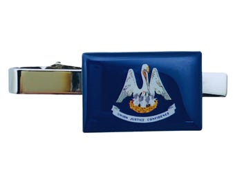 Tie Clip - State Flag Louisiana - Usa