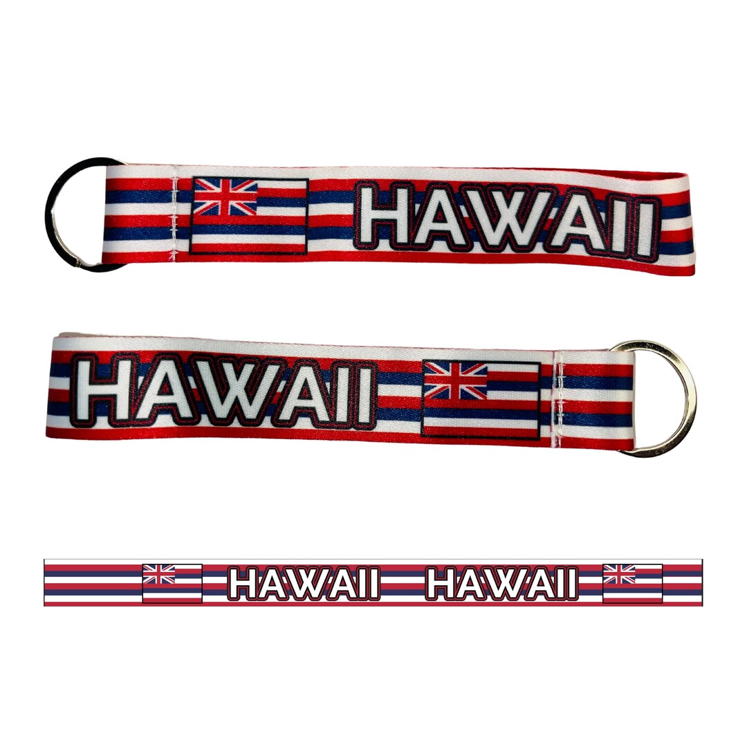 Hawaii Keychain Flag, Hawaii Short Keychain, Worldwide Souvenirs