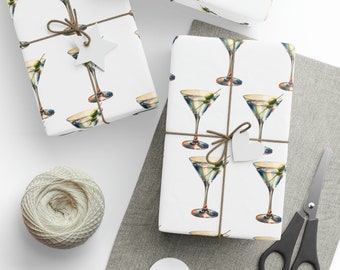 Dirty Martini Gift Wrap Wrapping Papers