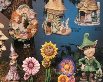 TL Designs Forest Fantasies ceramic painting tech sheet