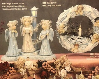 Ceramic mold painting tech sheet for Scioto angels and ornaments