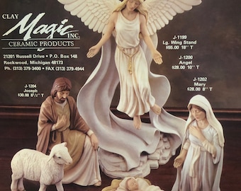 Clay Magic Nativity ceramic painting tech sheet