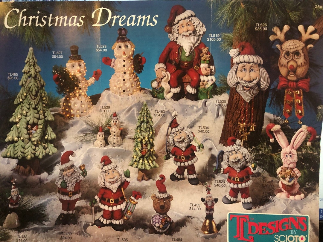 TL Designs Christmas Dreams Ceramic Painting Tech Sheet - Etsy