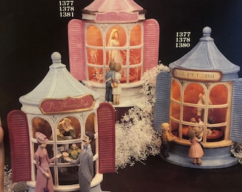 Gare window scenes ceramic painting tech sheet