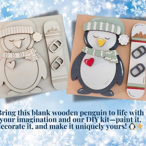 Cute Penguin DIY Paint Kit Penguin Activity Kit Penguin Paint Kit Cute Penguin