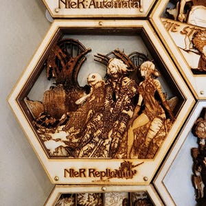 Replicants | Nier Replicant | 3D Wooden Artwork PlaqueArts | Unforgettable Gifts