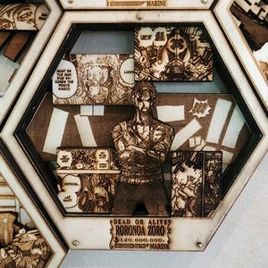 Zoro: Nothing Happened. | 3D Wooden Artwork PlaqueArts | Unforgettable Gifts