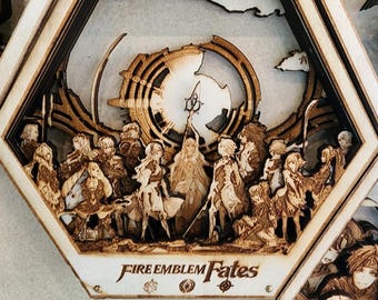 FE: Fates | 3D Wooden Artwork PlaqueArts | Unforgettable Gifts
