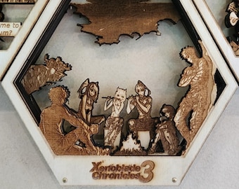 A Campfire&#39;s Rest | 3D Wooden Artwork PlaqueArts | Unforgettable Gifts