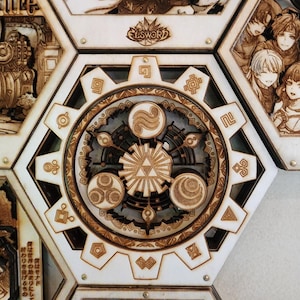 La légende de Zelda : les portes du temps | Plaque d'oeuvre d'art en bois 3DArts | Cadeaux inoubliables