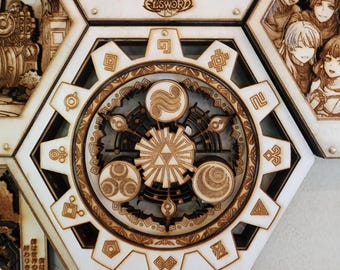 The Legend of Zelda: The Gates of Time | 3D Wooden Artwork PlaqueArts | Unforgettable Gifts