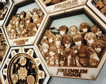 FE: Engage CUSTOMIZABLE | 3D Wooden Artwork PlaqueArts | Unforgettable Gifts