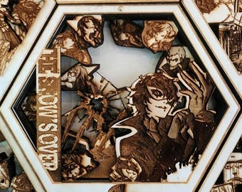 All out Attack! | Persona 5 | 3D Wooden Artwork PlaqueArts | Unforgettable Gifts