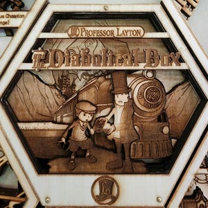 La boîte diabolique | Plaque d'oeuvre d'art en bois 3DArts | Cadeaux inoubliables