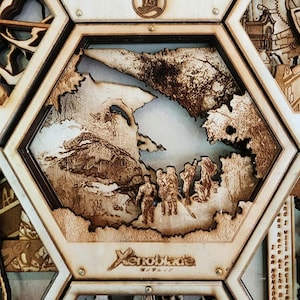The Bionis and the Mechonis | 3D Wooden Artwork PlaqueArts | Unforgettable Gifts