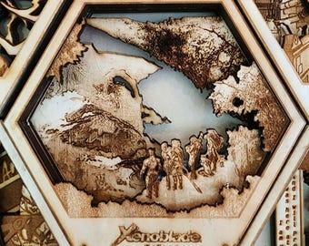 The Bionis and the Mechonis | 3D Wooden Artwork PlaqueArts | Unforgettable Gifts