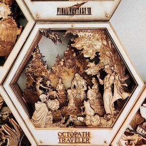 The Eight Travellers 2 | 3D Wooden Artwork PlaqueArts | Unforgettable Gifts