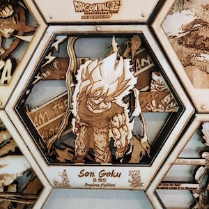 Son Goku The Prophecy Fulfilled | 3D Wooden Artwork PlaqueArts