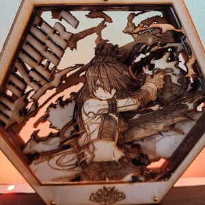 Elsword PREVIOUSLY DONE Commission 3D Wooden Artwork PlaqueArts Unforgettable gift for gamers image 4