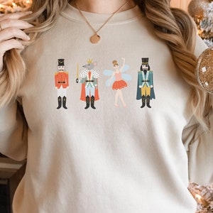 Vintage Nutcracker Sweatshirt, Christmas Sweatshirt, Sugar Plum Fairy Shirt, Christmas Sweater, Christmas Shirt, Xmas Shirt, Christmas Gift