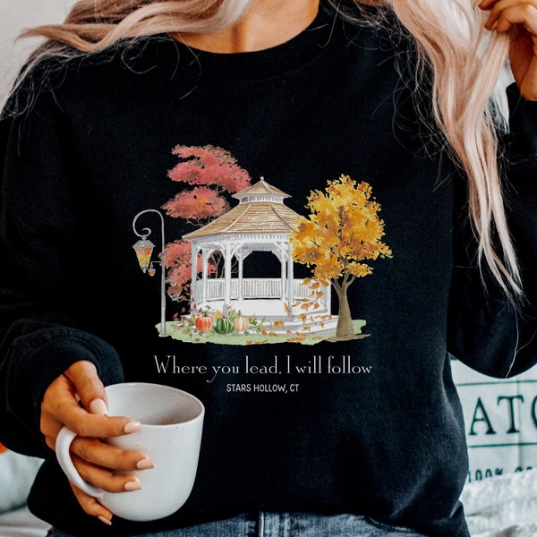 Autumn Festival Smells Like Fall Gazebo, fall aesthetic small town gift for Gilmore fan shirt, best friend sweatshirt