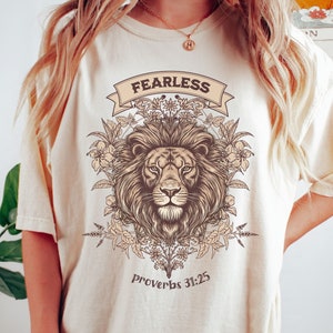 Christian Streetwear Comfort Colors crewneck Shirt, Bible verse vintage worship shirt, Christian Jesus gifts, Faith over fear trendy shirt