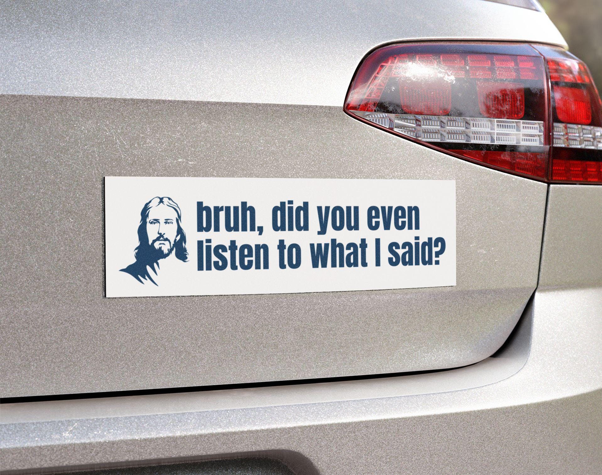 Progressive Christian Jesus Car Magnet, Anti Christian Nationalism, Anti Trump Protest Magnet, Liberal Social Justice Activist Gift